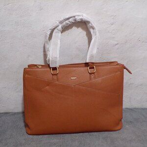 Lovevook Laptop Briefcase Shoulder Bag WB147628LK Brown Gold Key Holder New